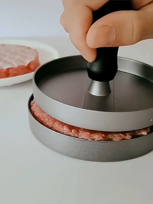 Amazon.co.jp: Echana ハンバーガープレス 肉プレス DIY バーガー